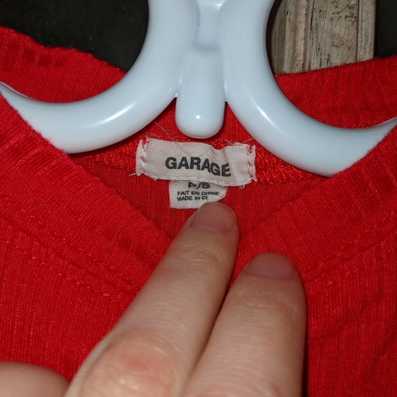 Garage Red Halter Top - Picture 2 of 2